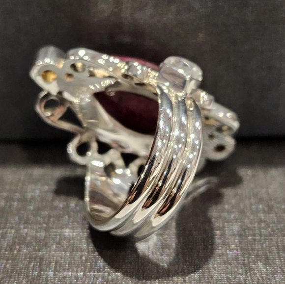 Nicky Butler RAJ Collection Ruby Citrine 925 Sterling Silver Ring Limited NWT ❤️ - Picture 14 of 14